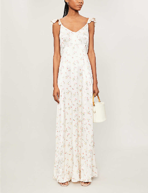 white satin maxi dress