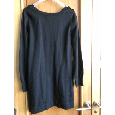 Pre-owned Sessun Wool Mini Dress In Black