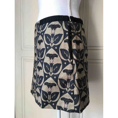 Pre-owned Hoss Intropia Mini Skirt In Blue