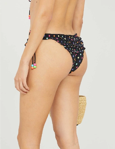 Shop Agent Provocateur Sidnie Polka-dot Bikini Bottoms In Sidnie Multi