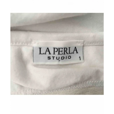 Pre-owned La Perla Jersey Top In White
