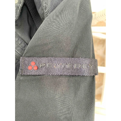 Pre-owned Peuterey Linen Short Vest In Black