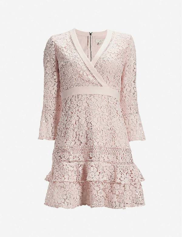 ted baker pink lace dress