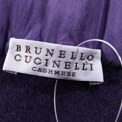 Pre-owned Brunello Cucinelli Purple Cashmere  Top