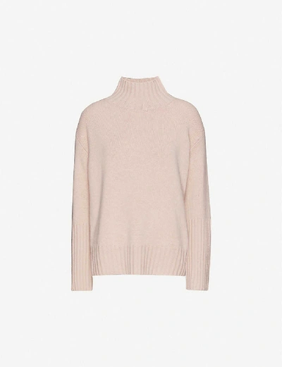 Shop Allsaints Vale Cashmere Jumper In Whisper Pink