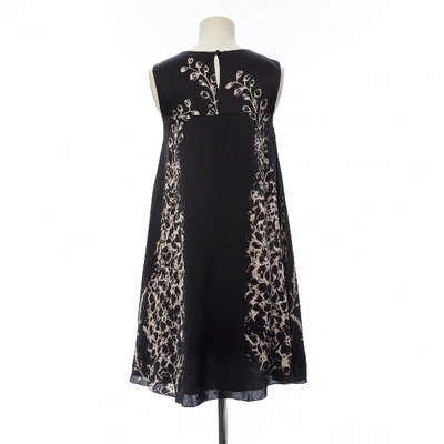 Pre-owned Mulberry Silk Mid-length Dress In Black