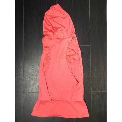 Pre-owned Diane Von Furstenberg Silk Vest In Orange