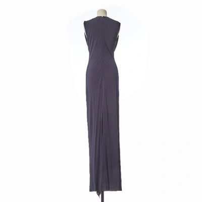 Pre-owned Azzaro Maxi Dress In Navy