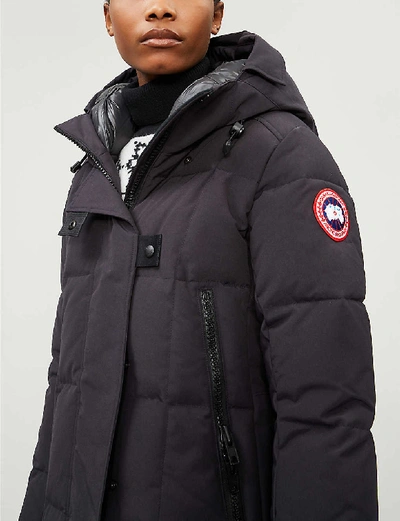 Shop Canada Goose Elmwood Quilted Shell-down Parka Coat In Navy