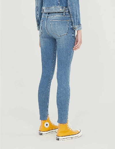 Shop Frame Le High Skinny High-rise Skinny Jeans In Westway (blue)
