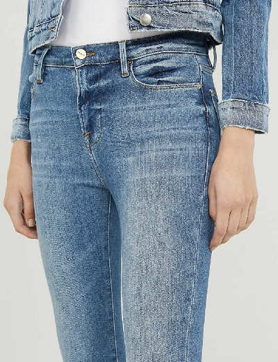 Shop Frame Womens Westway (blue) Le High Skinny High-rise Skinny Jeans