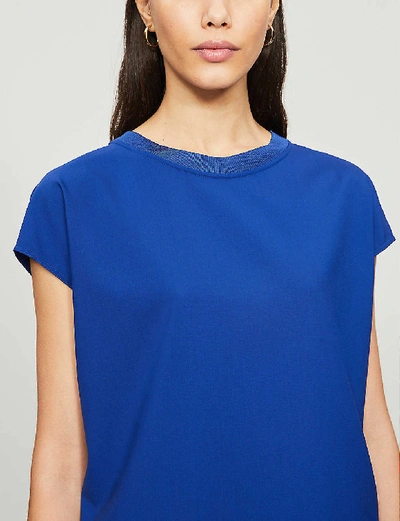 Shop Joseph Lance Toile De Laine Wool Top