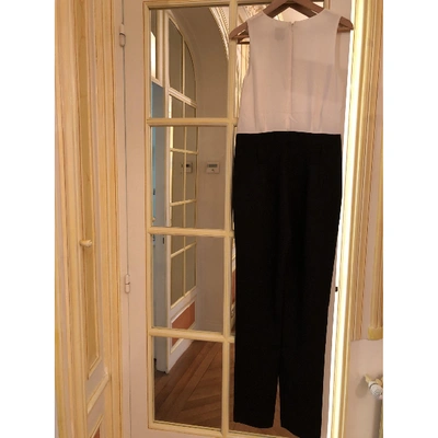 Pre-owned Dress Gallery Silk Jumpsuit In Black