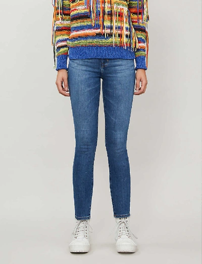 Shop J Brand Alana Cropped Skinny Mid-rise Jeans