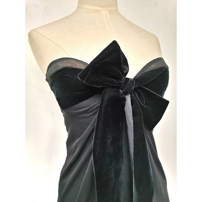 Pre-owned Giambattista Valli Silk Mini Dress In Black