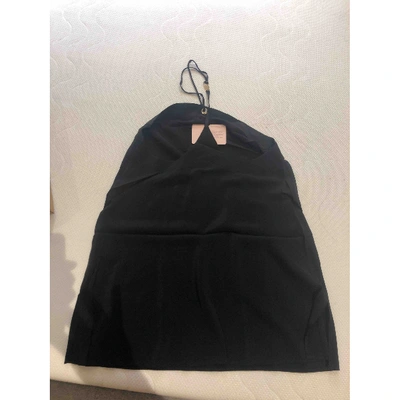 Pre-owned Agent Provocateur Silk Mini Dress In Black