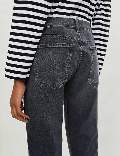Shop Citizens Of Humanity Emerson Boyfriend-fit Mid-rise Jeans In Monochrome