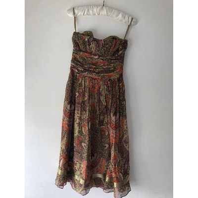 Pre-owned Ted Baker Multicolour Silk Dress