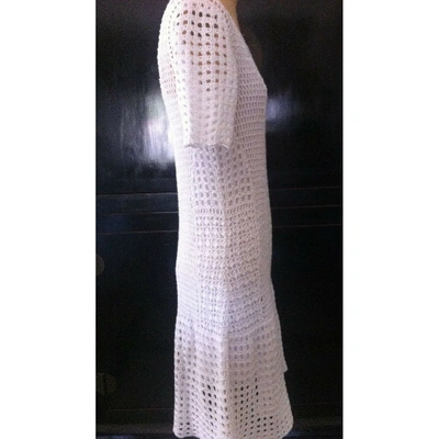 Pre-owned Club Monaco Mid-length Dress In White