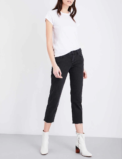 Rag & Bone Slub-texture Pima-cotton T-shirt In Bright White