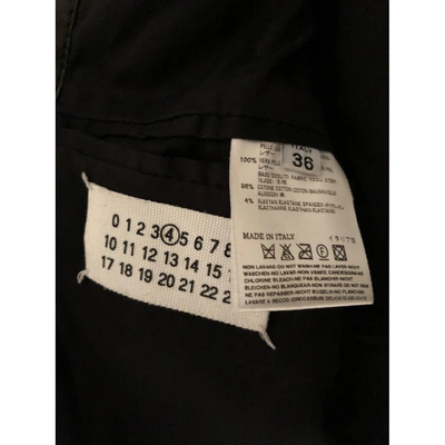 Pre-owned Maison Margiela Leather Biker Jacket In Black