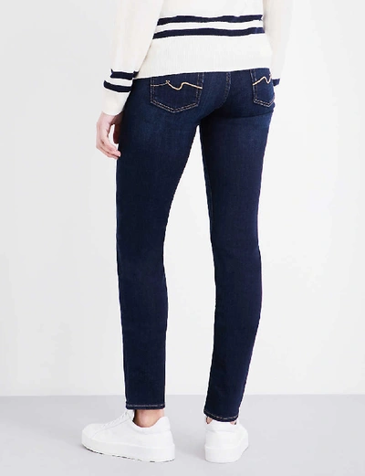 Shop 7 For All Mankind Roxanne Slim-fit Mid-rise Jeans
