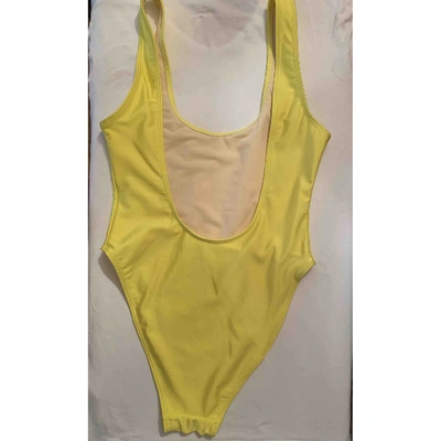 Pre-owned Private Party One-piece Swimsuit In Yellow