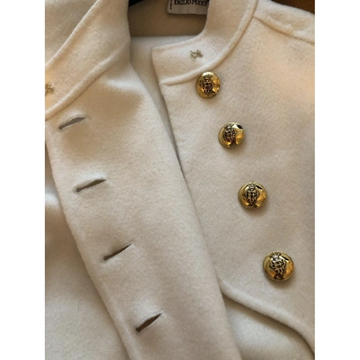 Pre-owned Emilio Pucci Wool Coat In White