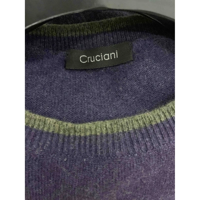 Pre-owned Cruciani Purple Cashmere Knitwear