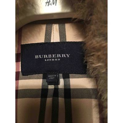 Pre-owned Burberry Jacket In Camel