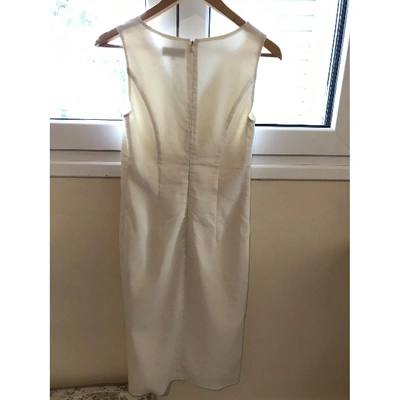 Pre-owned Joseph Linen Mid-length Dress In Beige