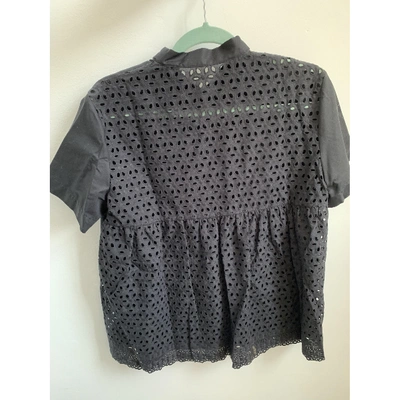 Pre-owned Peter Jensen Black Cotton  Top