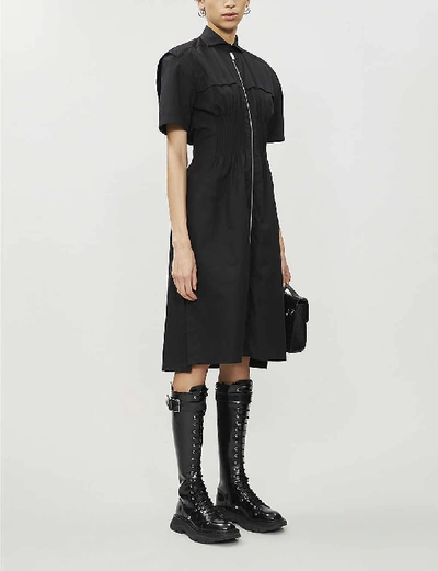 Shop Alyx The Cannes Cotton Midi Dress In Black