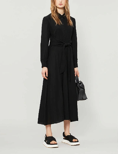 Shop Claudie Pierlot Respecte Woven Midi Dress