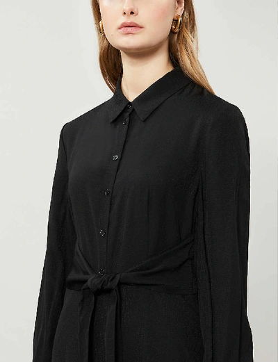 Shop Claudie Pierlot Respecte Woven Midi Dress