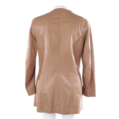 Pre-owned Sylvie Schimmel Beige Leather Jacket