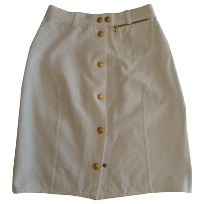 Pre-owned Gucci Mid-length Skirt In White