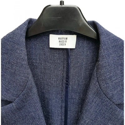 Pre-owned Maryam Nassir Zadeh Blue Polyester Jacket
