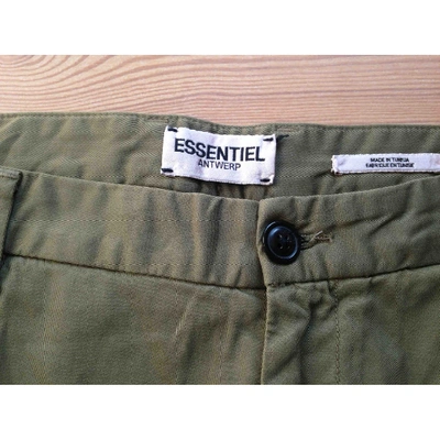 Pre-owned Essentiel Antwerp Chino Pants In Green