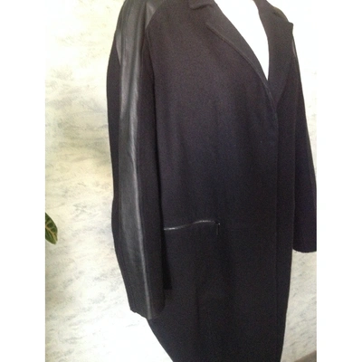 Pre-owned Porsche Design Wool Coat In Black