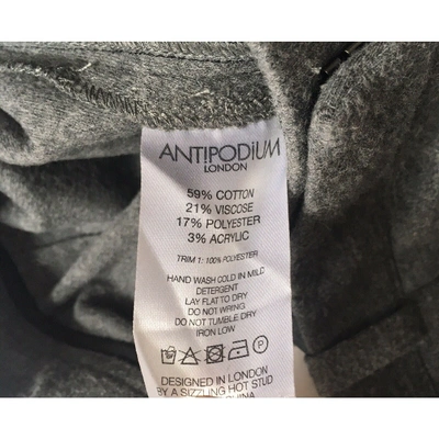 Pre-owned Antipodium Grey Cotton Trousers