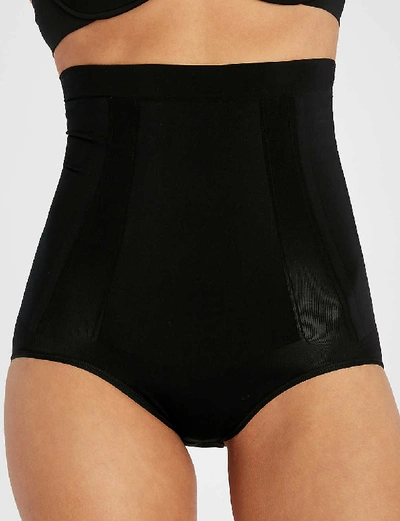 Shop Spanx Oncore High-waist Jersey Briefs In Black