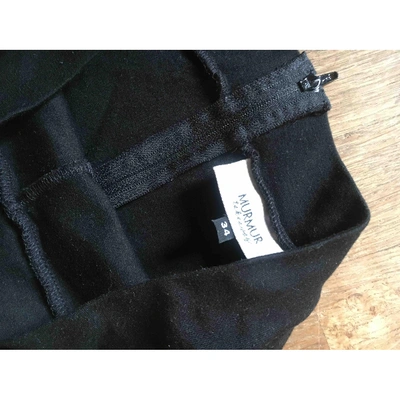 Pre-owned Murmur Trousers In Black