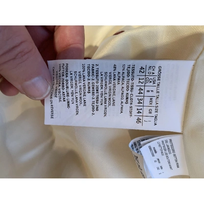 Pre-owned Max Mara White Wool Coat