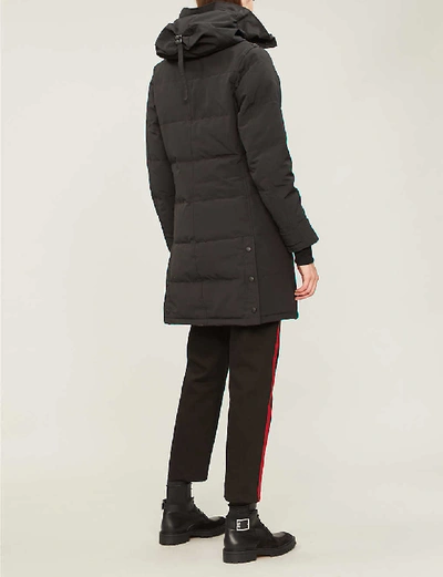 Shop Canada Goose Shelburne Shell And Down Parka Coat In Black