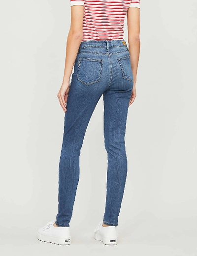 Shop Paige Womens Blue Womens Tristan Hoxton Skinny High-rise Jeans