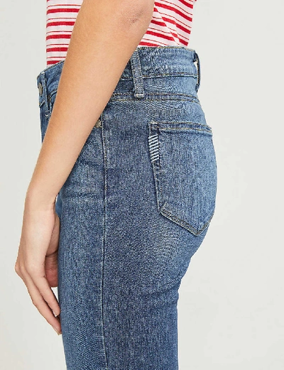 Paige Hoxton Mid-rise Skinny Jeans In Blue