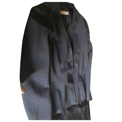 Pre-owned Alberta Ferretti Wool Suit Jacket In Blue