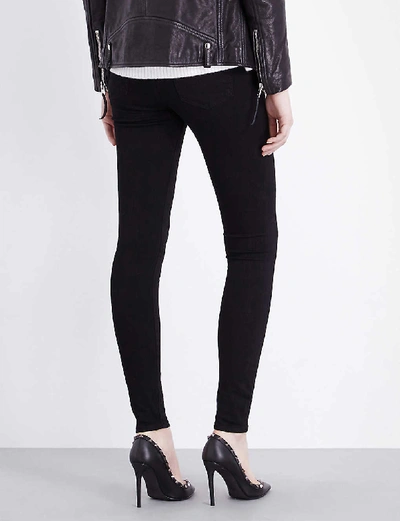 Shop Ag Womens Super Black The Farrah Skinny High-rise Jeans 25