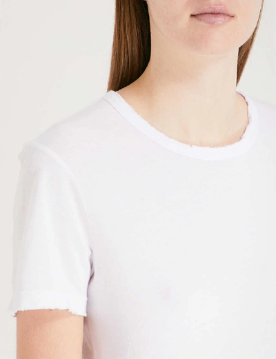 Shop Cotton Citizen Womens White Roundneck Cotton-jersey T-shirt Xs